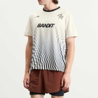 Bandit Men's Drift SS Printed Performance T-Shirt in Undulating Gradient Check/Chalk/Black