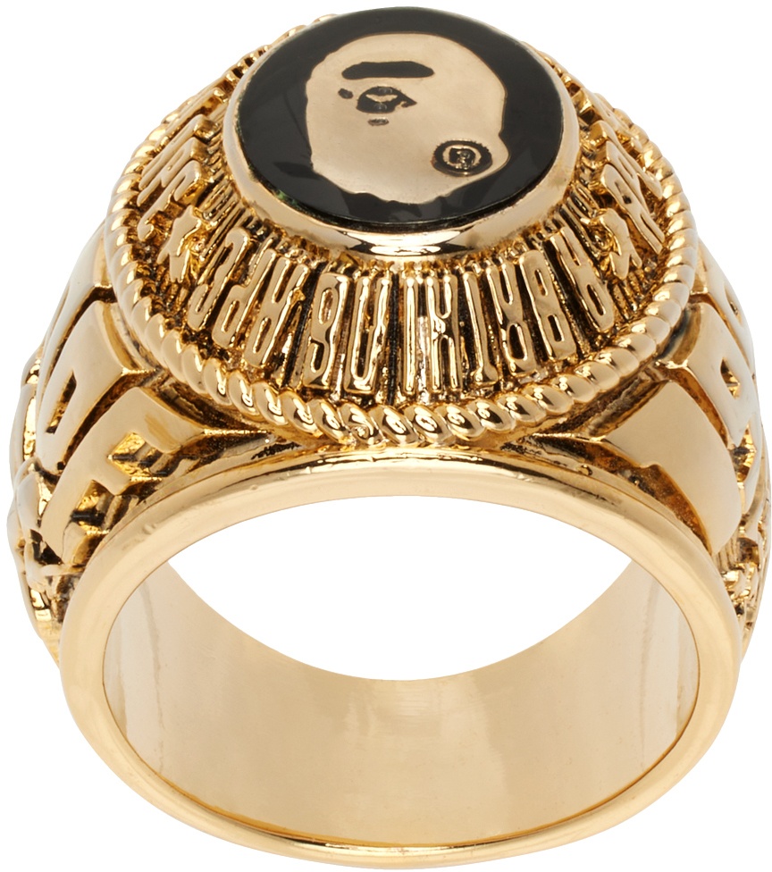 BAPE Gold 'Bape' College Ring