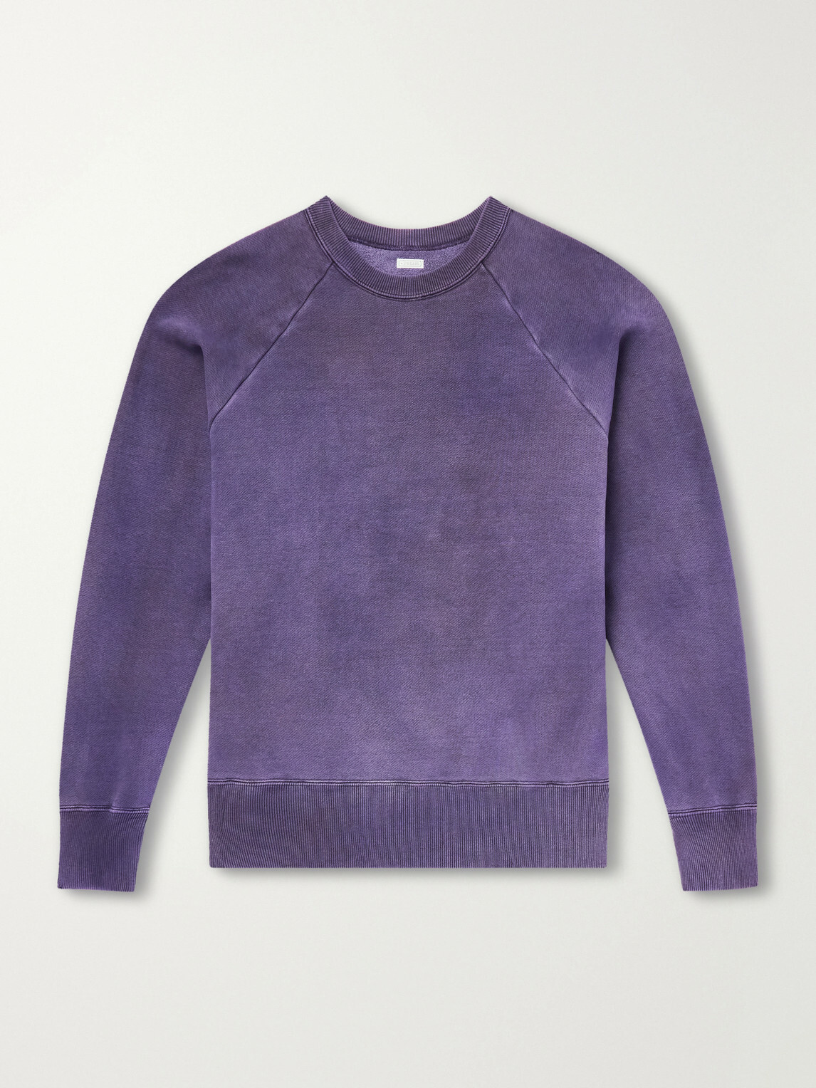 A.PRESSE - Cotton-Jersey Sweatshirt - Purple