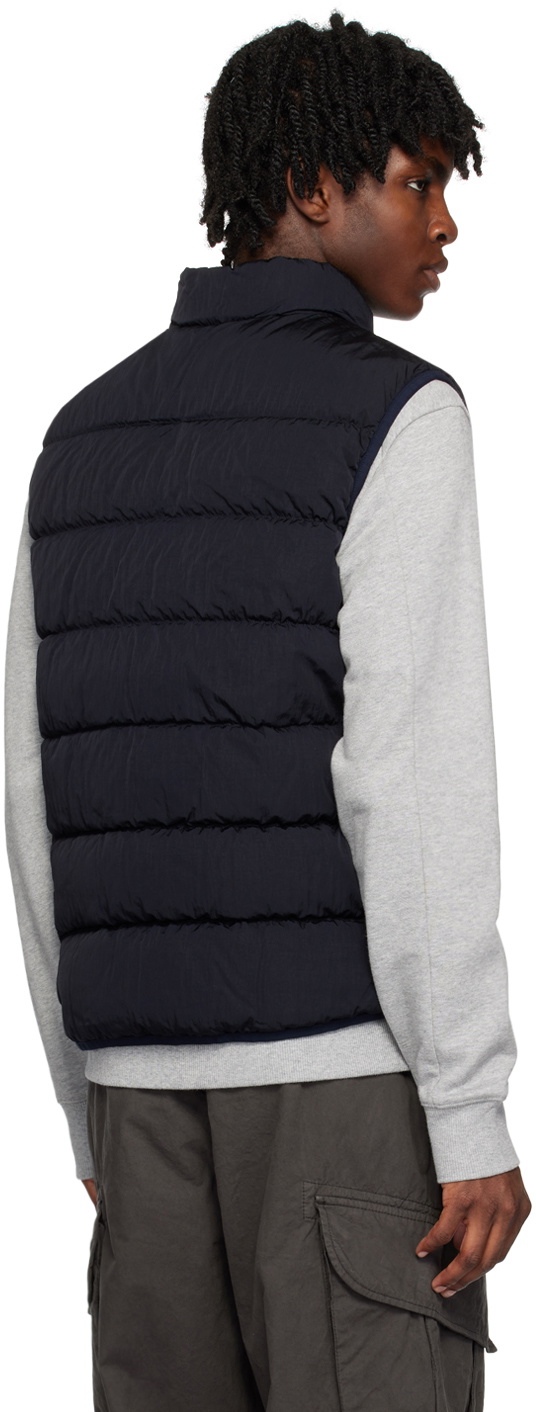 トップス C.P. COMPANY-GARMENT DYED VEST C.P. Company Navy Garment-Dyed Down Vest C.P. Company