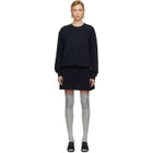 Sandy Liang Navy Kazia Knit Minidress