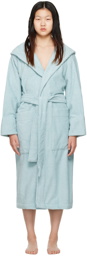 Tekla Blue Oversized Hooded Bathrobe