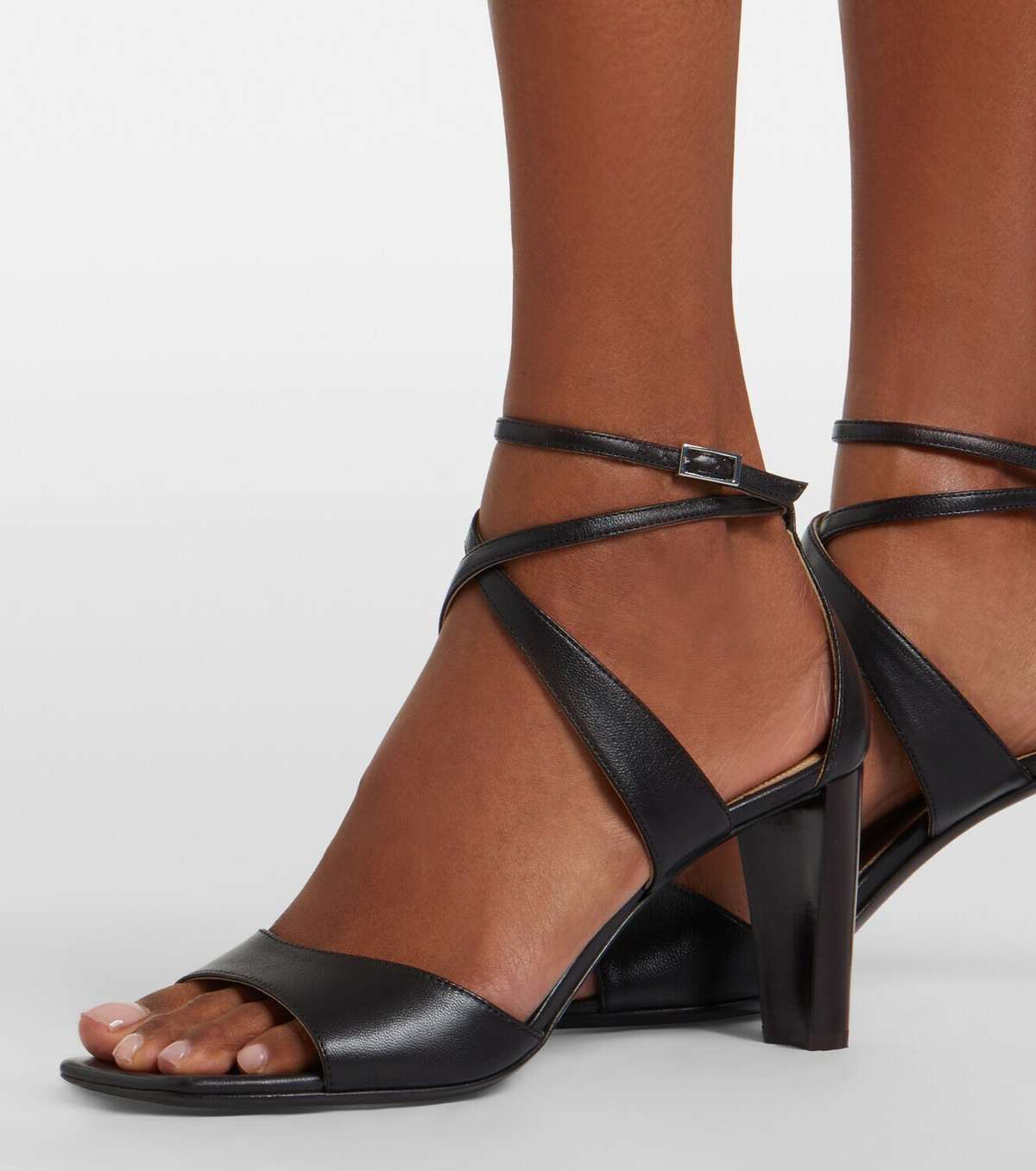 Lemaire Cross leather sandals