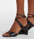 Lemaire Cross leather sandals
