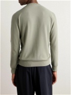 Loro Piana - Cotton and Silk-Blend Piqué Sweater - Green