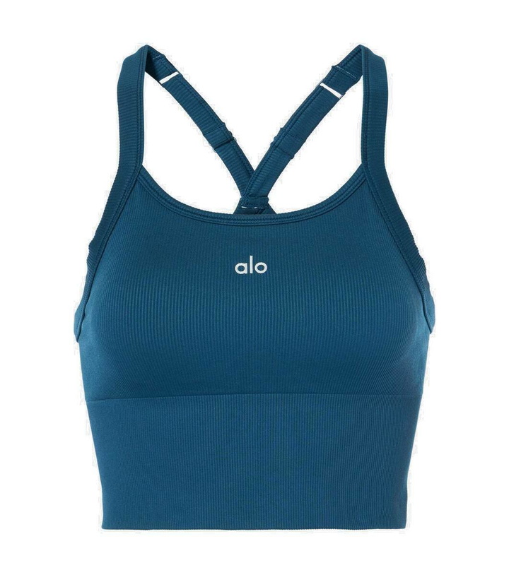 Photo: Alo Yoga Favorite ribbed-knit cropped tank top