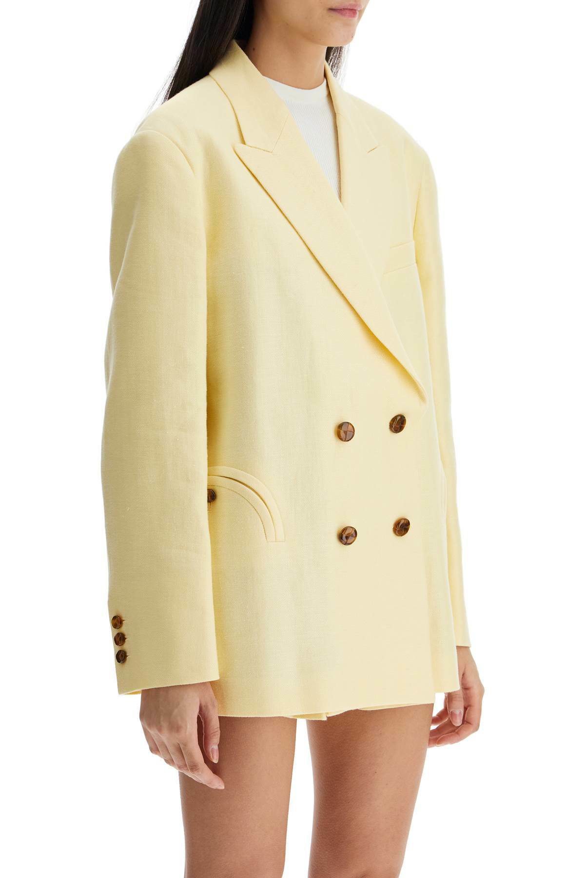 ジャケット BLAZE MILANO light yellow linen oversized blazer Blazé Milano Light Yellow Linen Oversized Blazer | italist