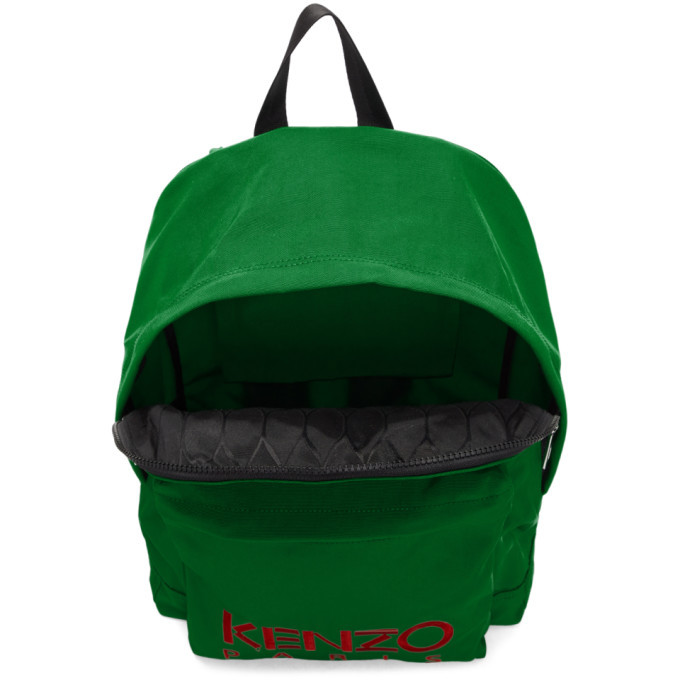 Kenzo Green and White Graphic  Backpack Kenzo Graphy Backpack In Green - 44% Off | Editorialist main image 3