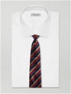 Dunhill - 8cm Striped Mulberry Silk-Twill Tie