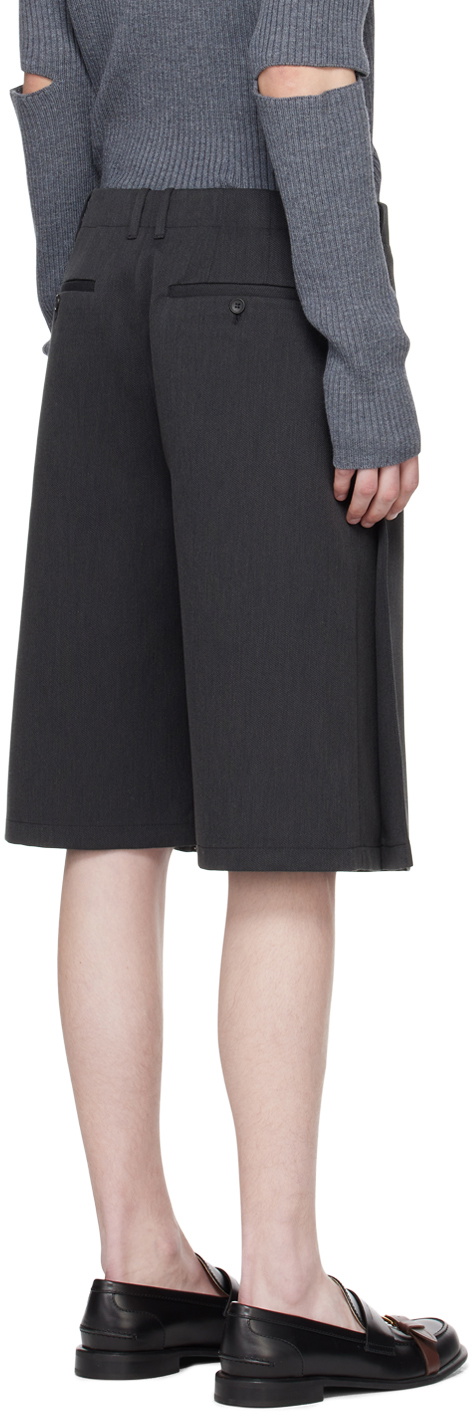 T/SEHNE Gray Tailored Shorts
