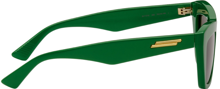 Bottega Veneta Green Cat-Eye Sunglasses Bottega Veneta