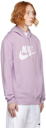 Nike Purple Fleece Sportswear Club Hoodie