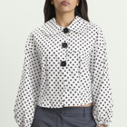 Many Many Clothes Women's The Lola Jacket in White Polka