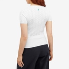 JW Anderson Women's Pointelle Cap Sleeve Top in White