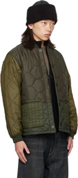 Barbour Khaki Cording Quilted Jacket