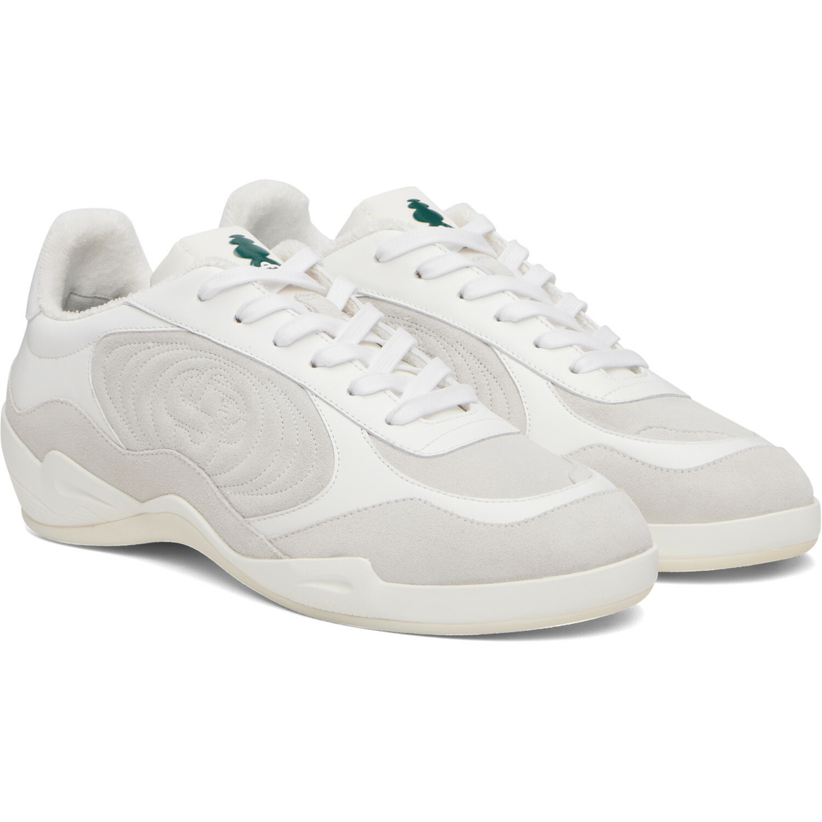 Casablanca White & Gray Squash Indoor Sneakers