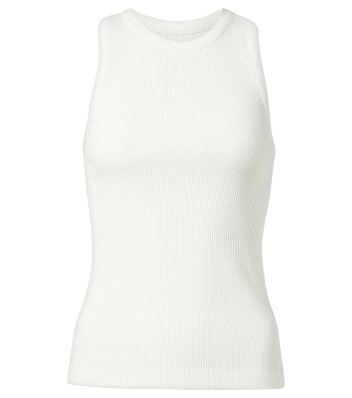 Photo: Bottega Veneta Patch-appliqué cotton-blend jersey tank top