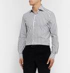 De Petrillo - Fortino Slim-Fit Striped Cotton Shirt - White