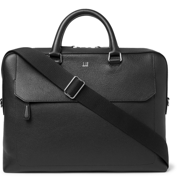 Photo: Dunhill - Pebble-Grain Leather Briefcase - Black