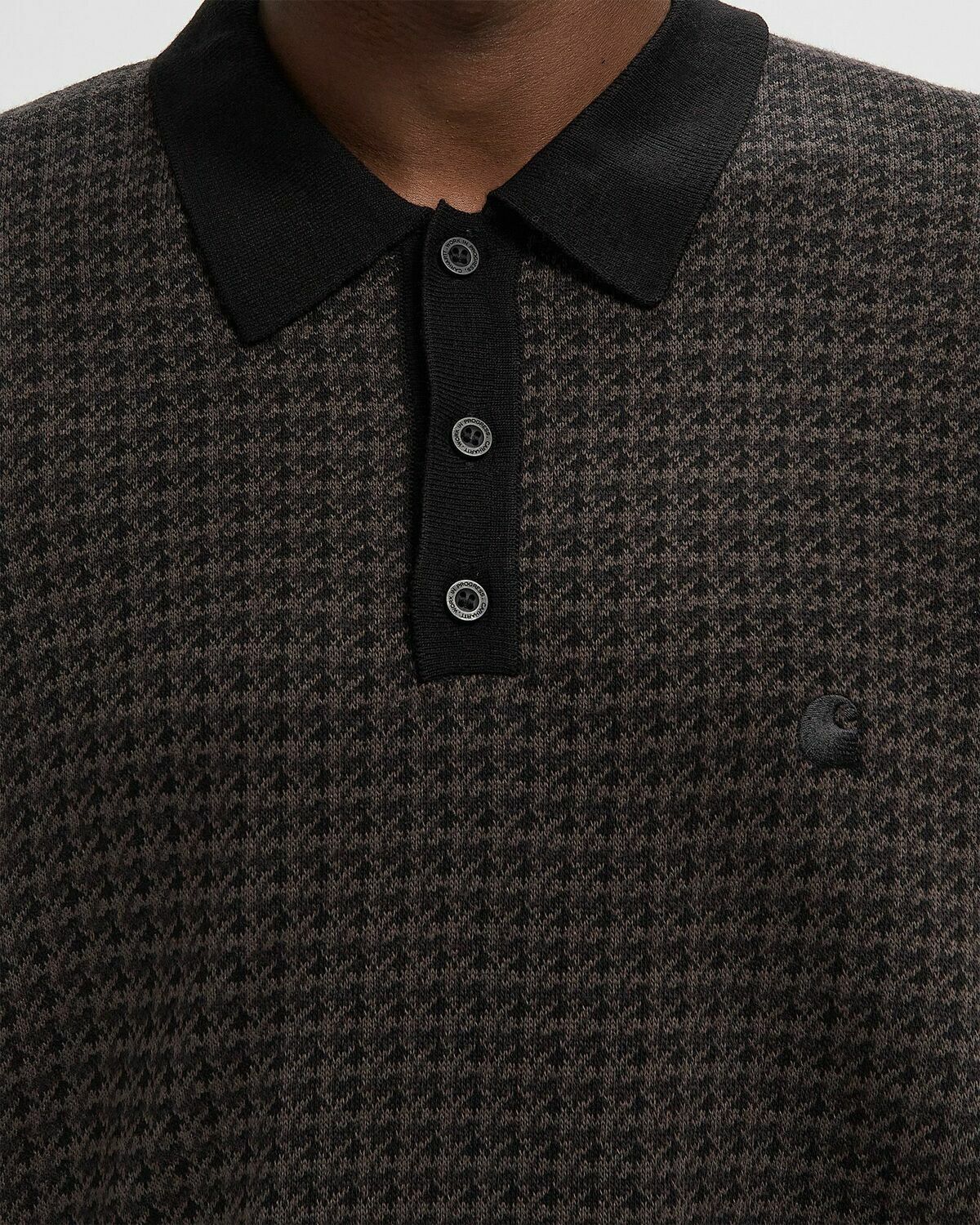 Carhartt WIP L/S Lowis Polo Brown Men