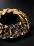 SHAY - Gold Blackened Diamond Ring - Gold