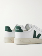 Veja - V-12 Suede-Trimmed Leather Sneakers - White