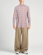 Isaia Mens Shirt in Rust