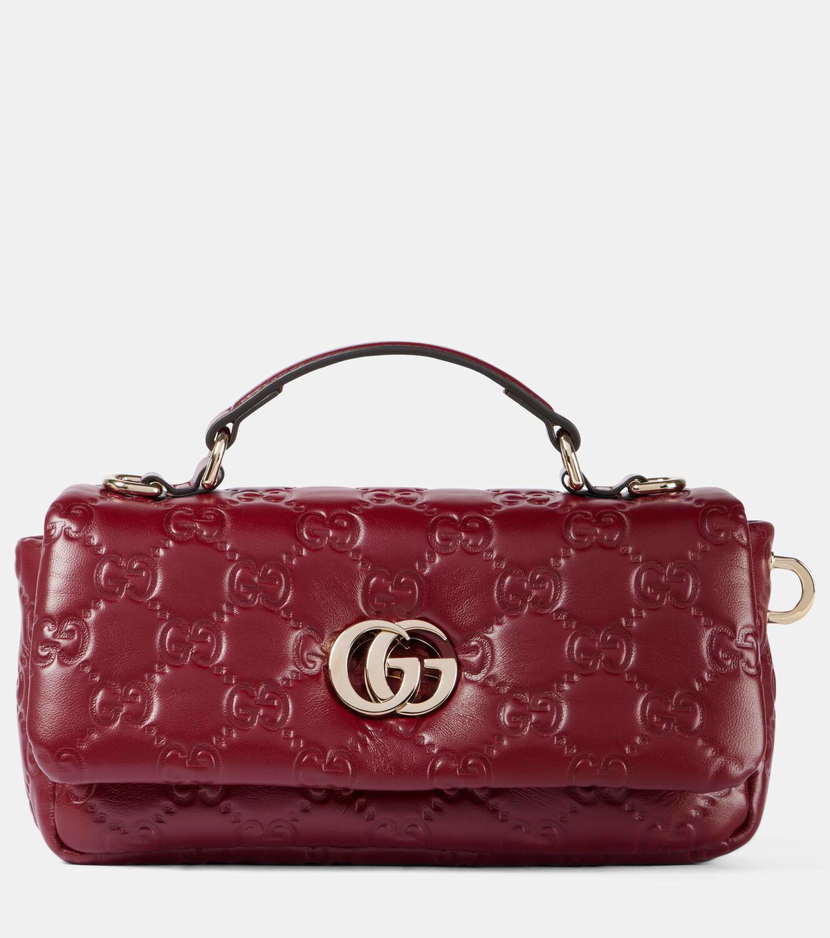 【GUCCI】GG MILANO INI LEATHER HANDBAG GG Milano small top handle bag in orange GG leather | GUCCI® US
