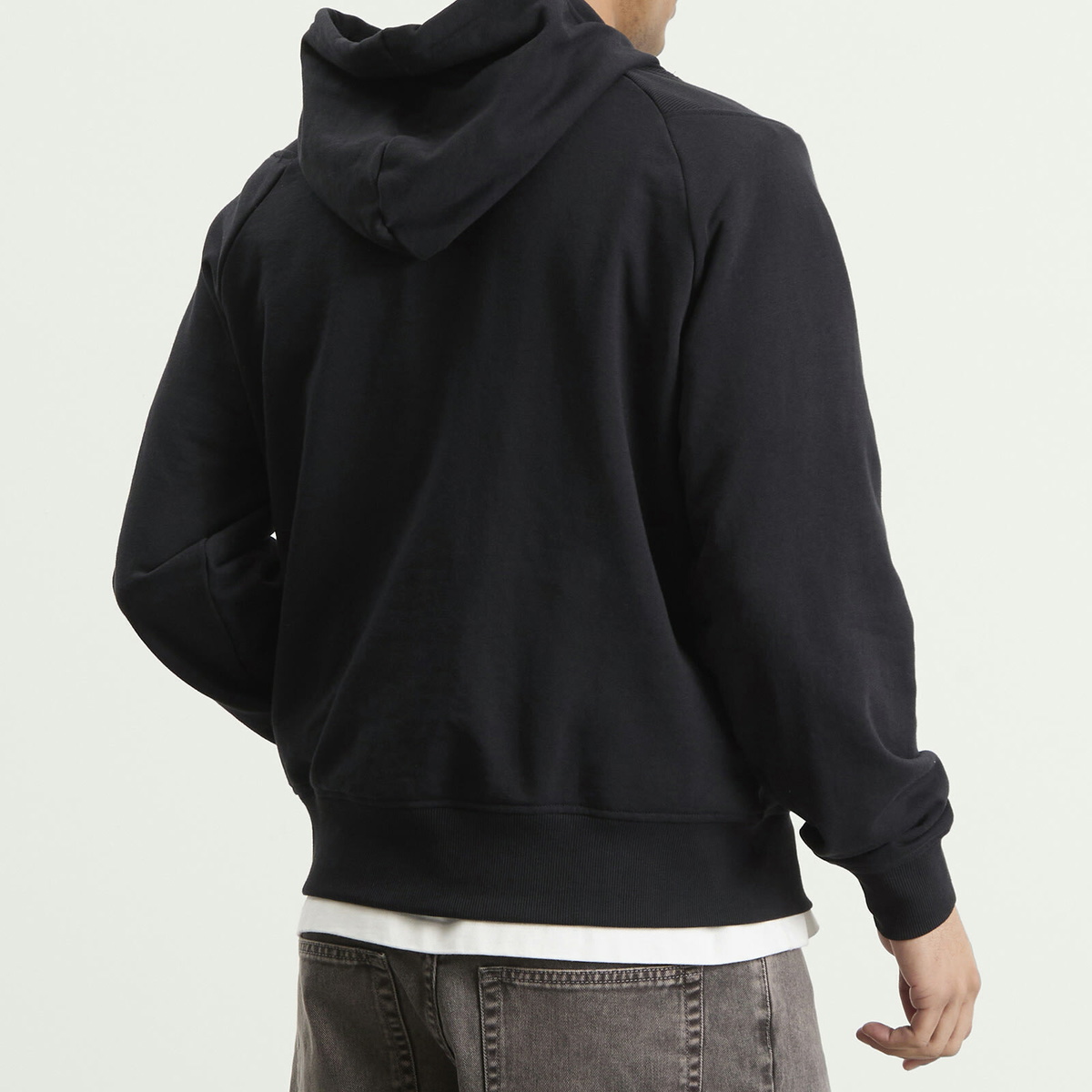 Umbro Men's Iconic Hoodie in Black/Volcanic Ash