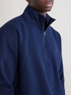 Lululemon - Steady State Cotton-Blend Jersey Half-Zip Sweatshirt - Blue