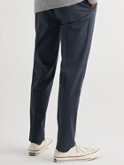 Incotex - Slim-Fit Stretch Cotton and Lyocell-Blend Twill Trousers - Blue
