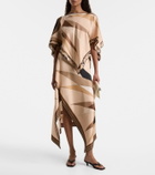 Pucci Hawaii silk satin cape