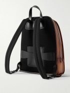 Berluti - Working Day Scritto Venezia Leather and Twill Backpack