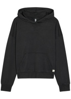 Vuori Halo Modern Hooded Stretch-jersey Sweatshirt Black
