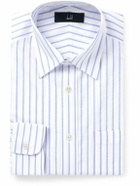 Dunhill - Striped Textured-Cotton Shirt - Blue