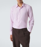 Charvet Striped linen shirt