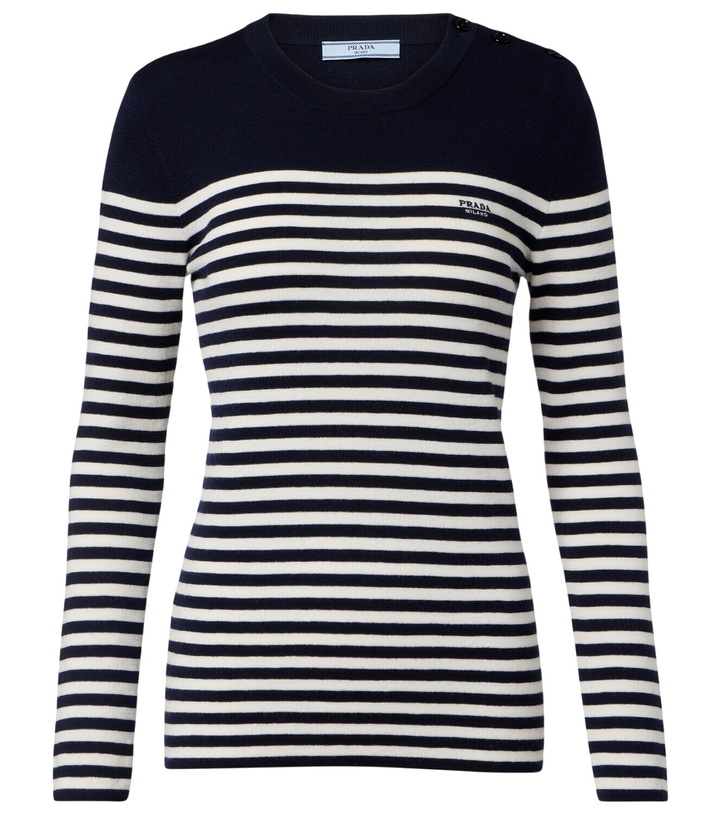 Photo: Prada Striped virgin wool sweater