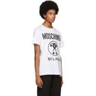 Moschino White Double Question Mark T-Shirt