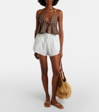 Montce Emma ruffled polka-dot top