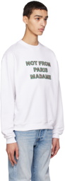 Drôle De Monsieur White 'Le Sweatshirt Slogan Tartan' Sweatshirt