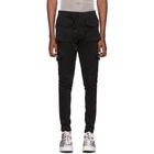 Greg Lauren Black Denim Cargo Pants