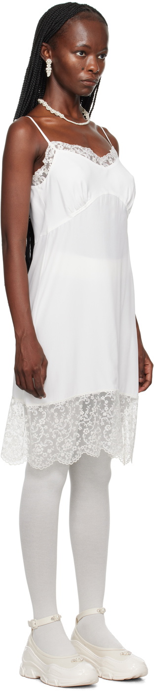 Simone Rocha Lace Trim Negligee Bralette in Black