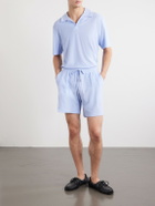 Frescobol Carioca - Faustino Terry Cotton Blend Polo Shirts - Blue