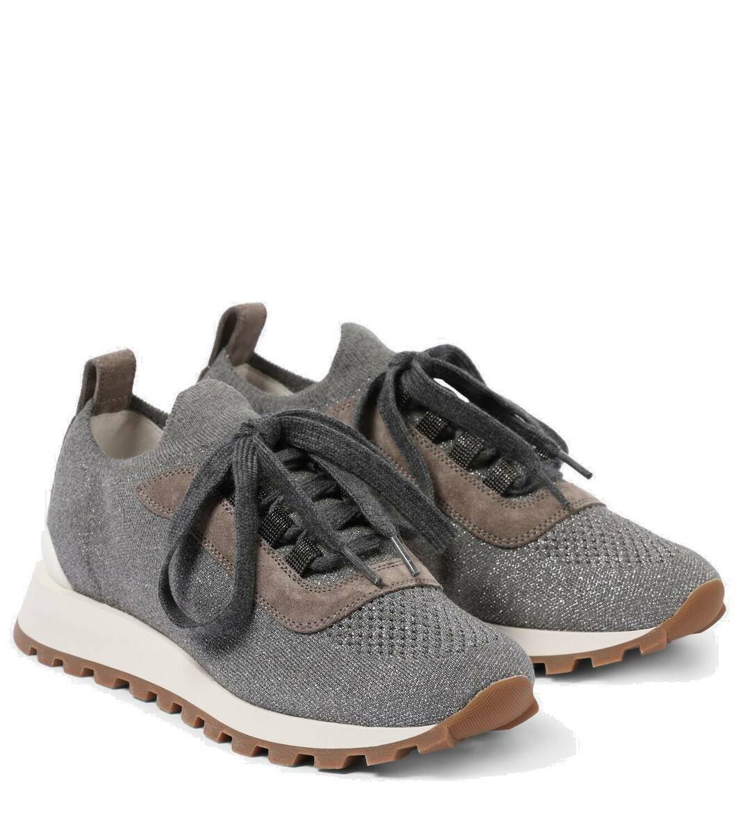 【送料&関税込】Brunello Cucinelli Monile Sneakers Brunello Cucinelli Monili-Tab Sneakers | Sendegaro US