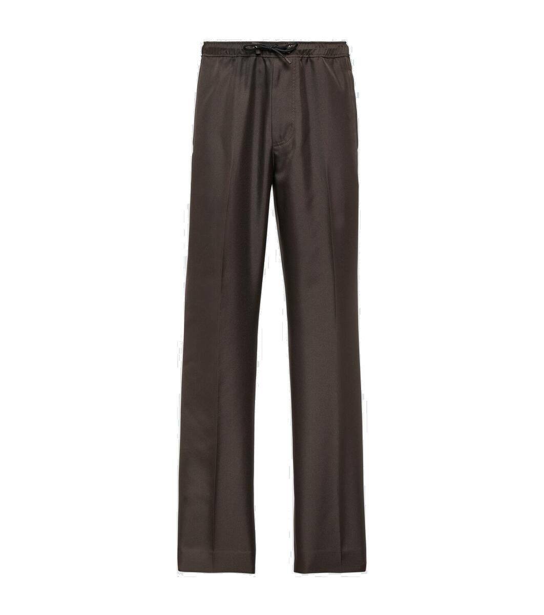 Lanvin Trackpants Logo Brown main image 1