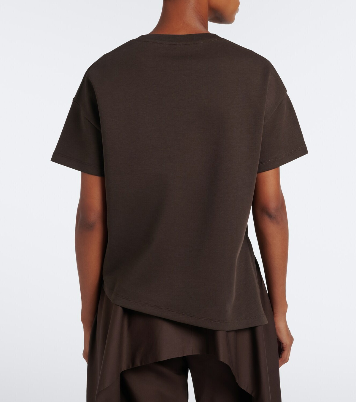 Loewe Anagram asymmetrical cotton-blend T-shirt
