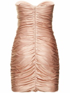 ALEXANDRE VAUTHIER - Shiny Jersey Mini Dress W/ Bows