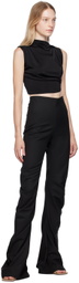 Jade Cropper Black Twisted Trousers