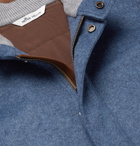 Peter Millar - Crown Flex-Fleece Padded Merino Wool Bomber Jacket - Blue