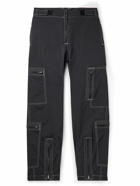 NOMA t.d. - Straight-Leg Crinkled-Nylon Cargo Trousers - Black